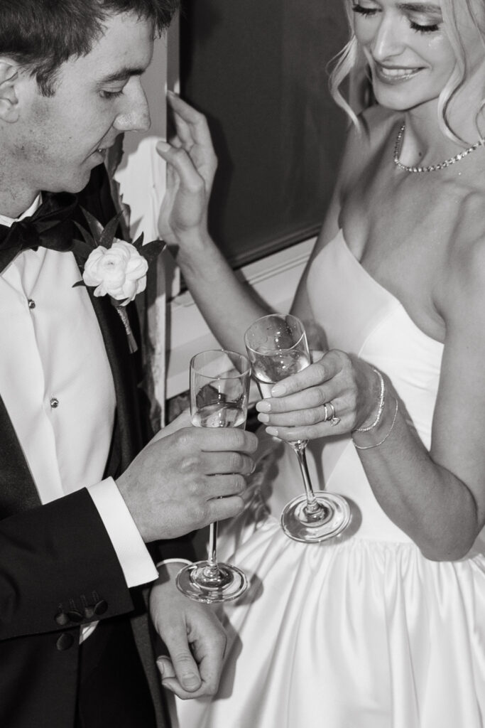 champagne toast post ceremony