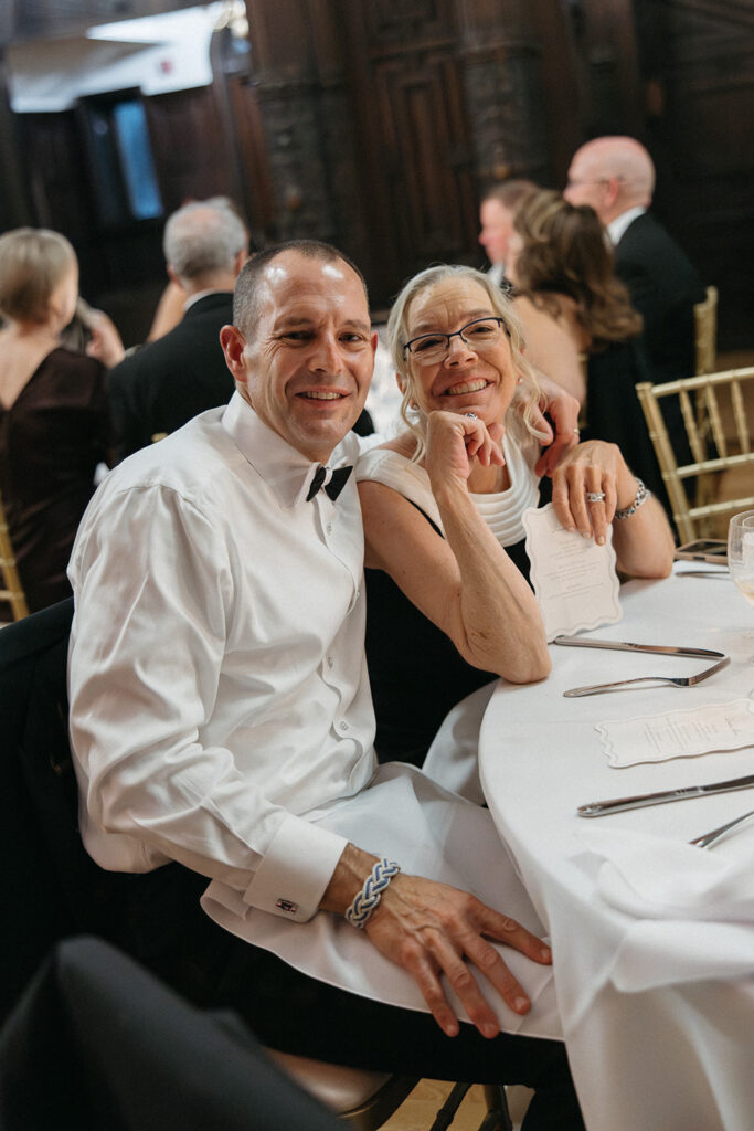 parents of the groom happy to be celebrating their son