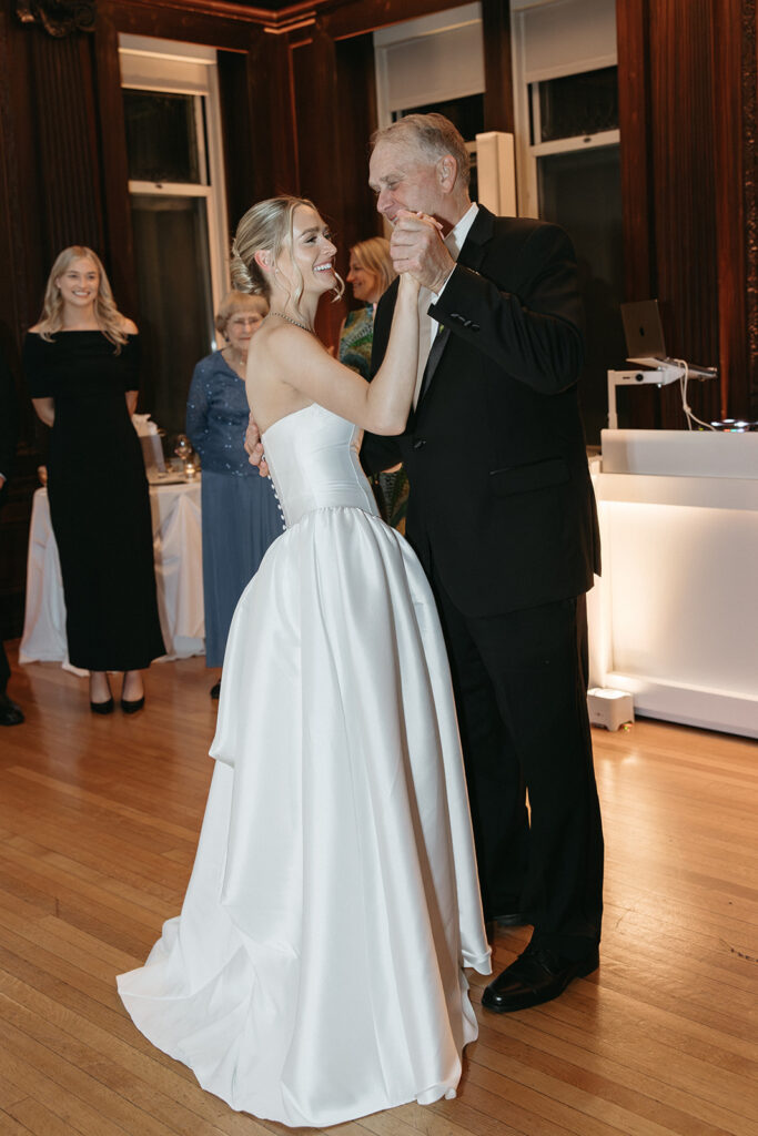 bride dancing with father